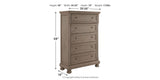 Lettner Light Gray Queen Sleigh Bed with 2 Storage Drawers with Mirrored Dresser and Chest from Ashley Furniture - Luna Furniture