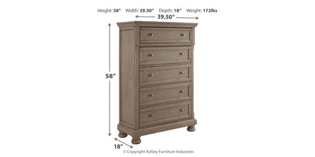 Lettner Light Gray Queen Sleigh Bed with 2 Storage Drawers with Mirrored Dresser and Chest from Ashley Furniture - Luna Furniture