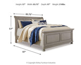 Lettner Light Gray King Sleigh Bed