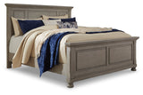 Lettner Light Gray California King Panel Bed from Ashley - Luna Furniture