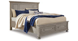 Lettner Light Gray Queen Storage Platform Bed from Ashley Furniture - Luna Furniture