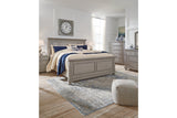 Lettner Light Gray California King Panel Bed from Ashley - Luna Furniture