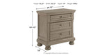Lettner Light Gray California King Sleigh Bed with Mirrored Dresser, Chest and 2 Nightstands from Ashley Furniture - Luna Furniture