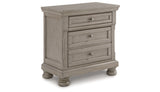 Lettner Light Gray California King Sleigh Bed with Mirrored Dresser, Chest and 2 Nightstands from Ashley Furniture - Luna Furniture
