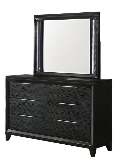 Cressida Black Bedroom Set from Crown Mark - Luna Furniture