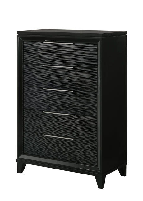 Cressida Black Bedroom Set from Crown Mark - Luna Furniture