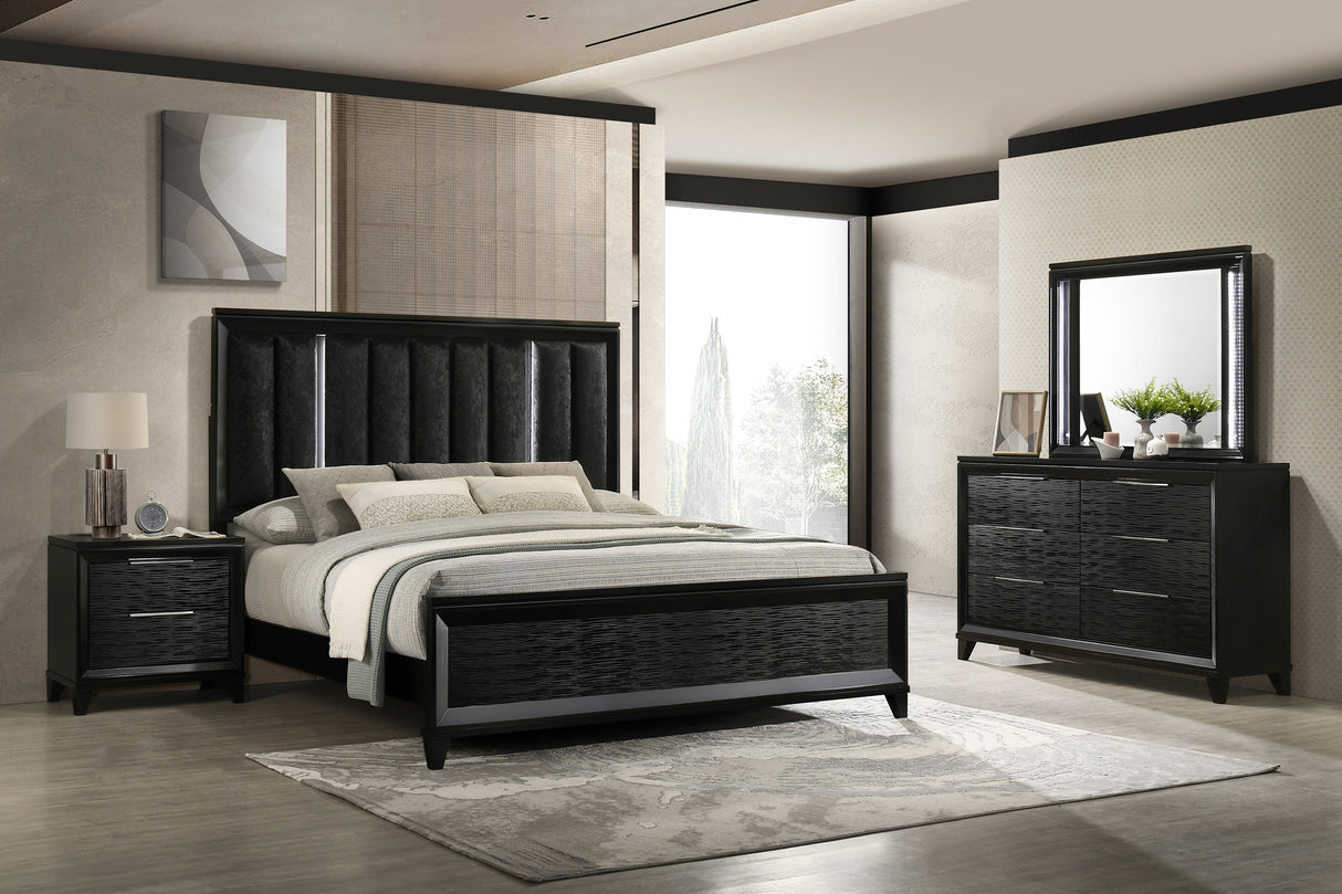Cressida Black Bedroom Set from Crown Mark - Luna Furniture