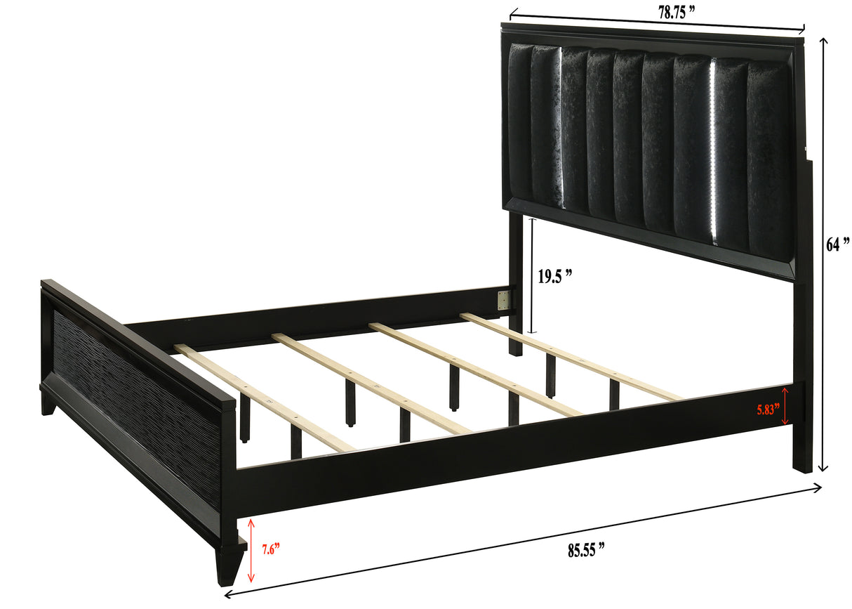 Cressida Black King Bed from Crown Mark - Luna Furniture