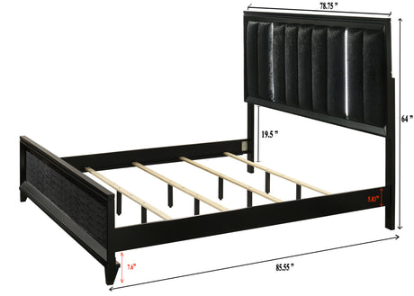 Cressida Black King Bed from Crown Mark - Luna Furniture