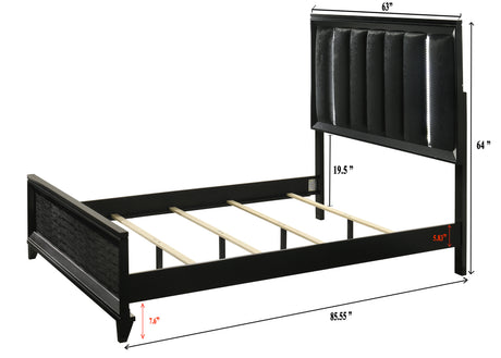 Cressida Black Queen Bed from Crown Mark - Luna Furniture