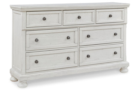 Robbinsdale Antique White Sleigh Storage Platform Bedroom Set from Ashley - Luna Furniture