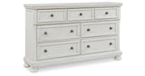 Robbinsdale Antique White Dresser and Mirror from Ashley - Luna Furniture