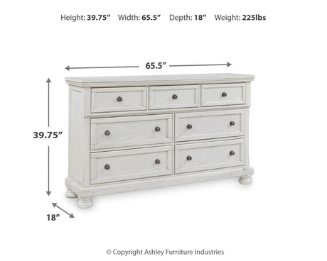 Robbinsdale Antique White Dresser from Ashley Furniture - Luna Furniture