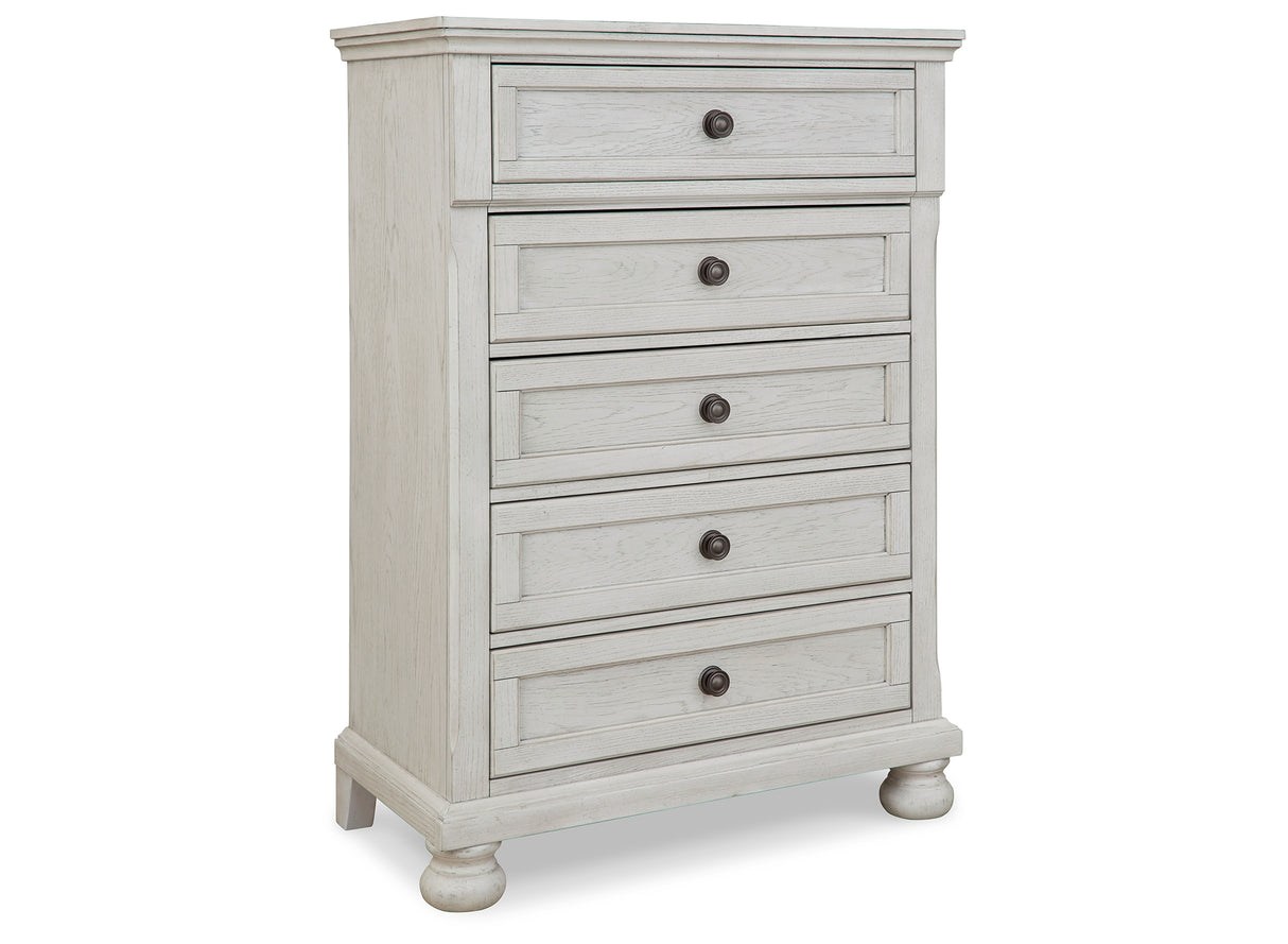Robbinsdale Antique White Chest of Drawers from Ashley - Luna Furniture