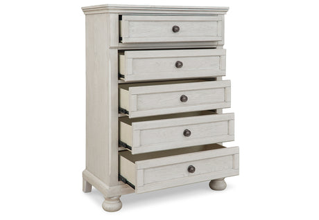 Robbinsdale Antique White Chest of Drawers from Ashley Furniture - Luna Furniture