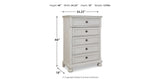 Robbinsdale Antique White Twin over Full Bunk Bed, Dresser and Chest from Ashley Furniture - Luna Furniture