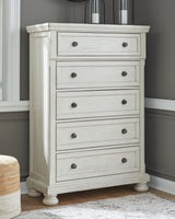 Robbinsdale Antique White Chest of Drawers from Ashley - Luna Furniture