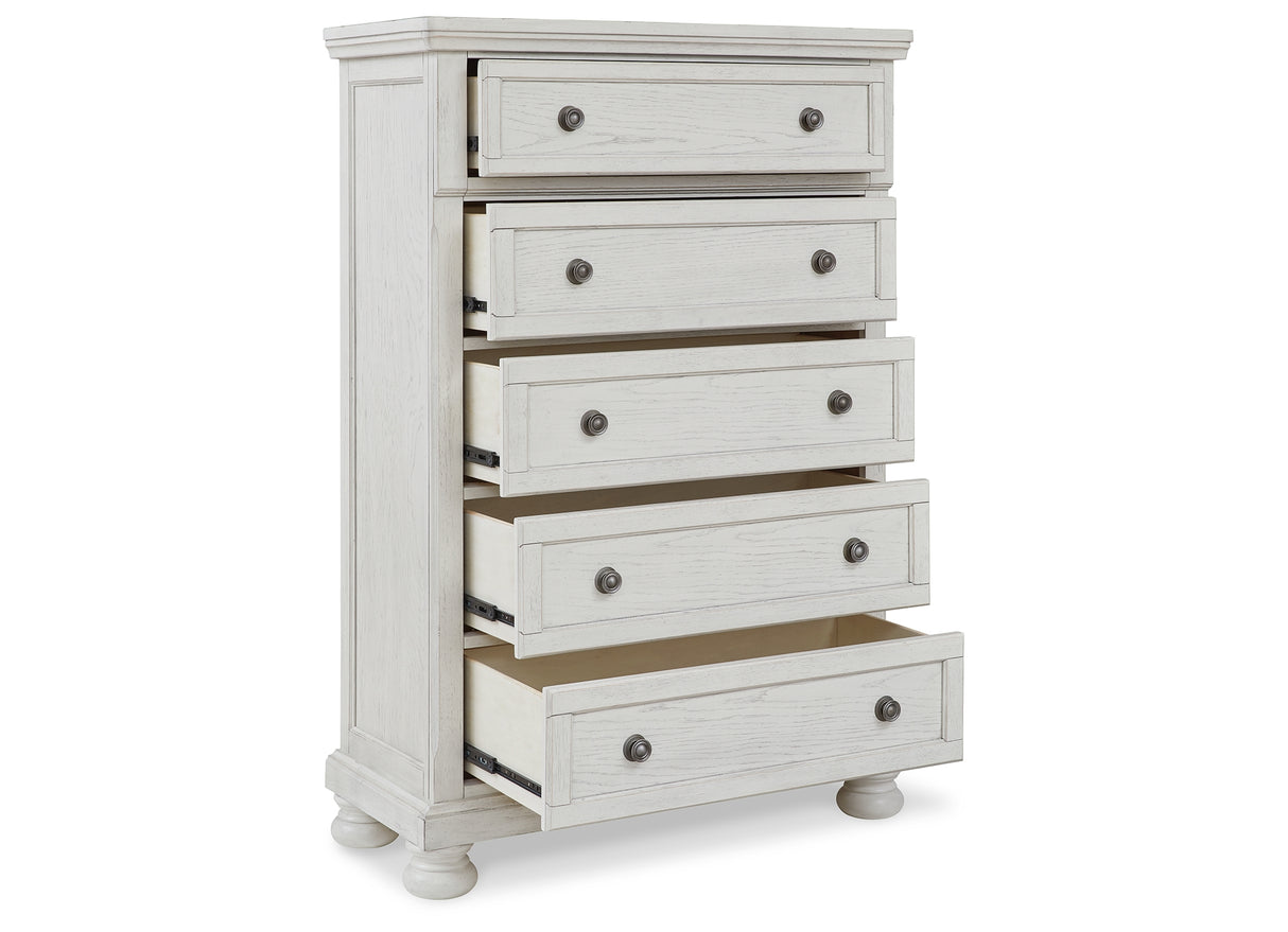 Robbinsdale Antique White Chest of Drawers from Ashley - Luna Furniture