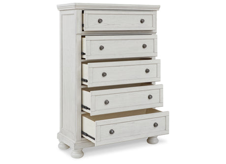 Robbinsdale Antique White Chest of Drawers from Ashley - Luna Furniture