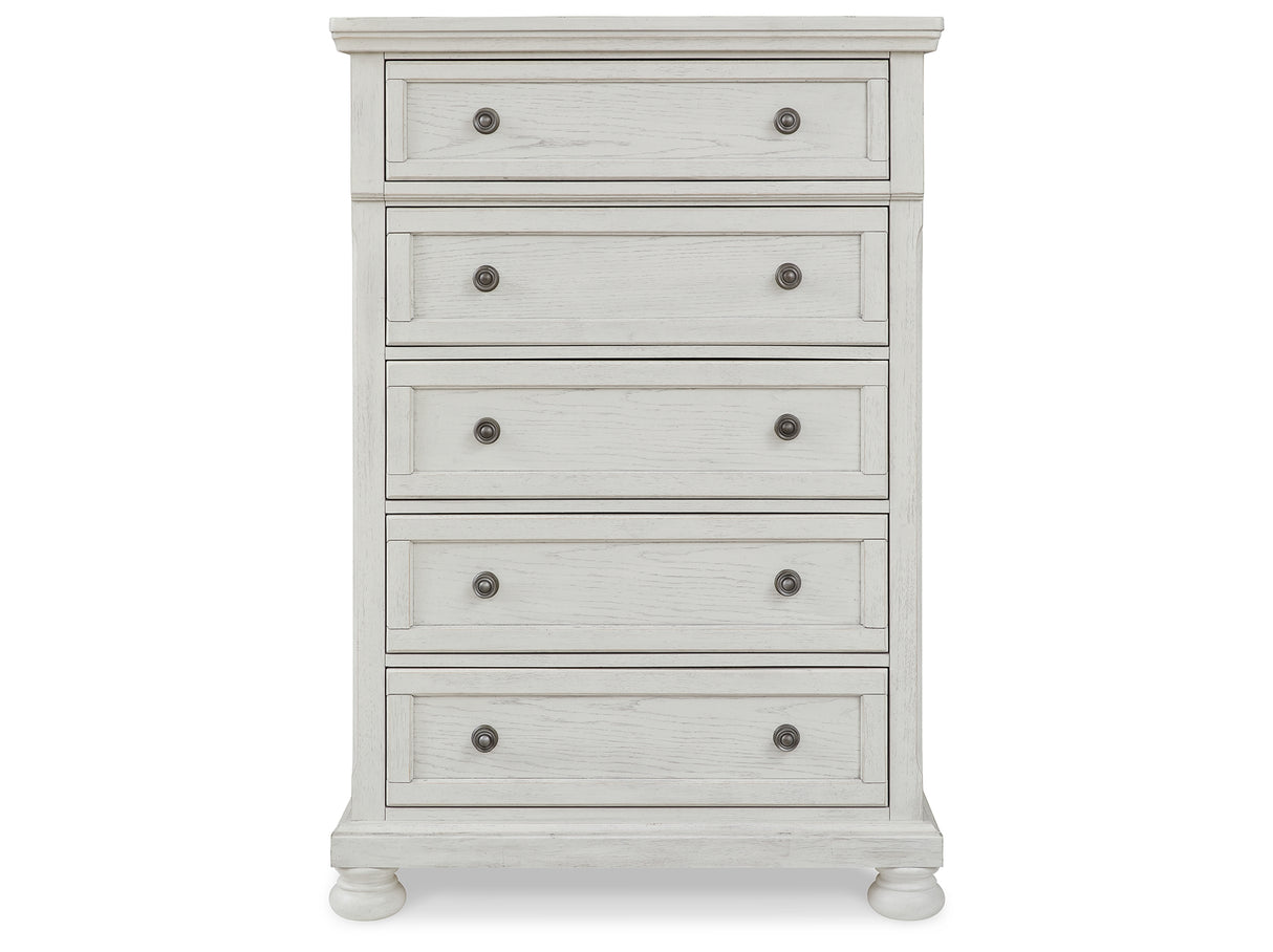 Robbinsdale Antique White Chest of Drawers from Ashley - Luna Furniture