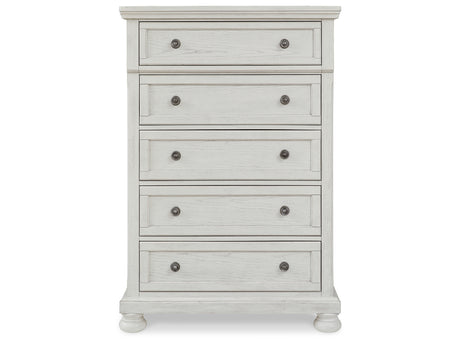 Robbinsdale Antique White Chest of Drawers from Ashley - Luna Furniture