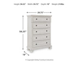 Robbinsdale Antique White Chest of Drawers from Ashley - Luna Furniture