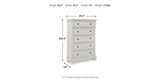 Robbinsdale Antique White Chest of Drawers from Ashley - Luna Furniture