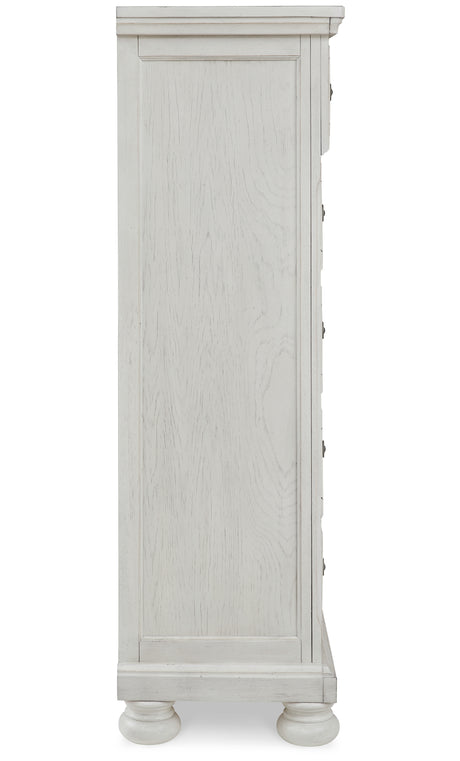 Robbinsdale Antique White Chest of Drawers from Ashley - Luna Furniture