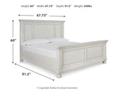 Robbinsdale Antique White Queen Panel Bed from Ashley - Luna Furniture