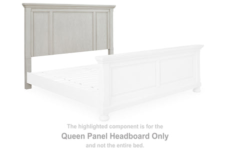 Robbinsdale Antique White Queen Panel Headboard from Ashley Furniture - Luna Furniture