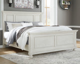 Robbinsdale Antique White Queen Panel Bed from Ashley - Luna Furniture