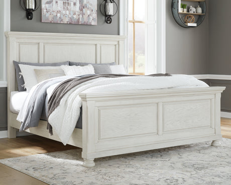 Robbinsdale Antique White Queen Panel Bed from Ashley - Luna Furniture