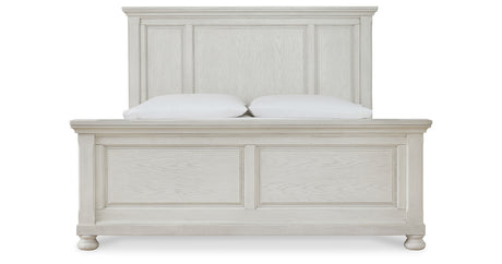 Robbinsdale Antique White Queen Panel Bed from Ashley - Luna Furniture