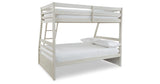 Robbinsdale Antique White Twin over Full with Storage and Mattresses from Ashley - Luna Furniture