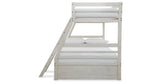 Robbinsdale Antique White Twin over Full Bunk Bed and Mattresses from Ashley - Luna Furniture