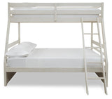 Robbinsdale Antique White Twin over Full Bunk Bed from Ashley - Luna Furniture