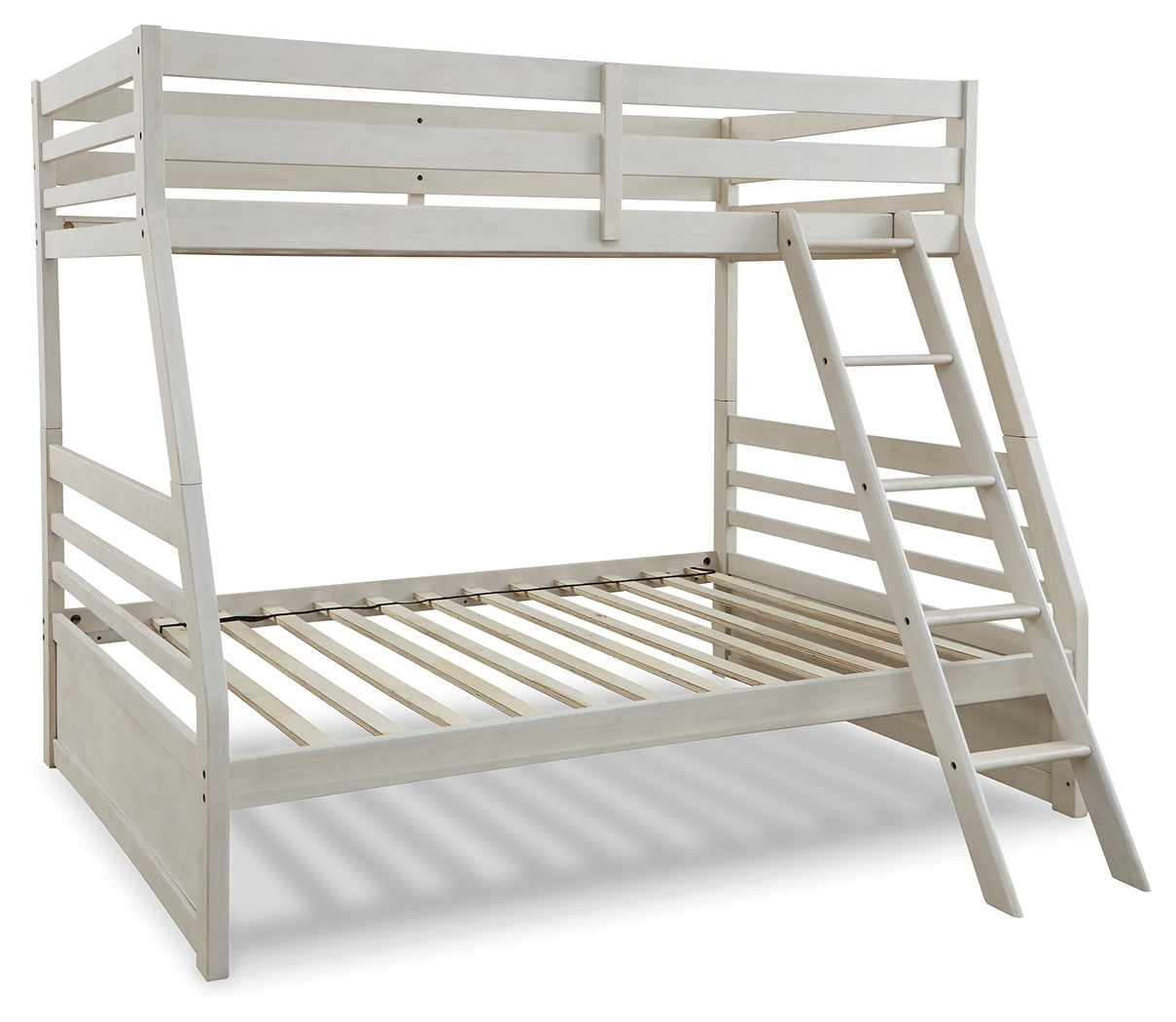 Robbinsdale Antique White Twin over Full Bunk Bed from Ashley Furniture - Luna Furniture