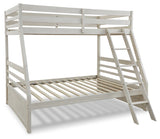 Robbinsdale Antique White Twin over Full Bunk Bed from Ashley Furniture - Luna Furniture