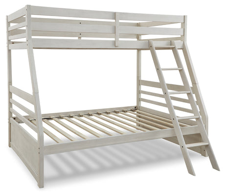 Robbinsdale Antique White Twin over Full Bunk Bed from Ashley - Luna Furniture