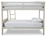 Robbinsdale Antique White Twin/Twin Bunk Bed with Ladder from Ashley Furniture - Luna Furniture