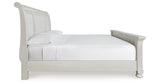 Robbinsdale Antique White King Sleigh Bed from Ashley - Luna Furniture