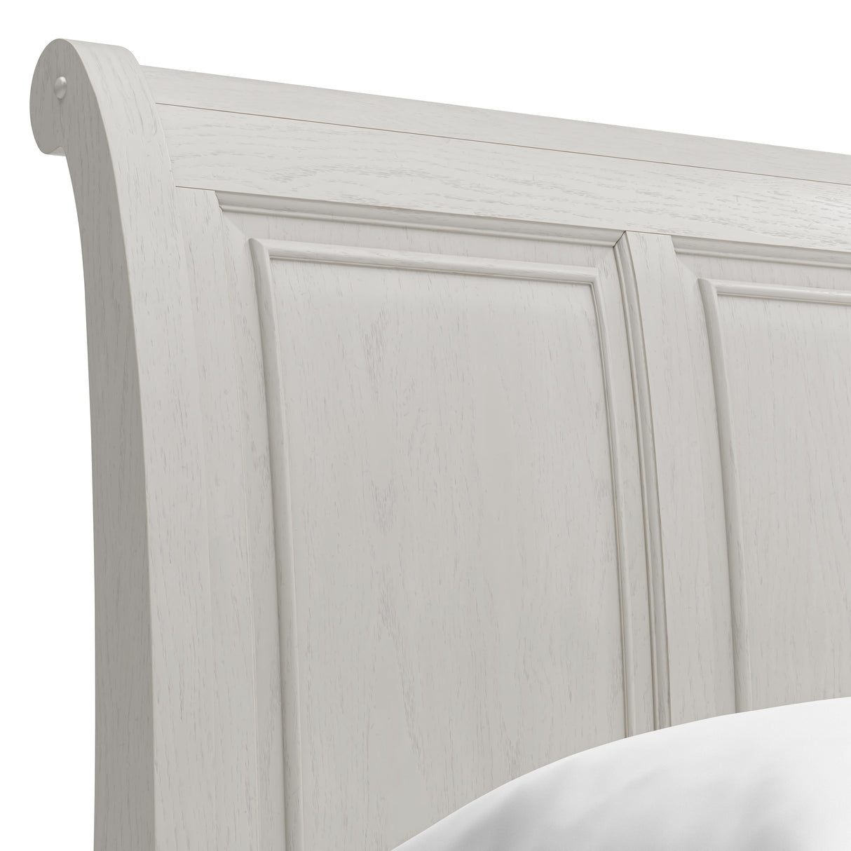 Robbinsdale California King Sleigh Bed with Storage with Mirrored Dresser in Antique White from Ashley - Luna Furniture