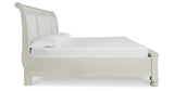 Robbinsdale Antique White King Sleigh Storage Platform Bed from Ashley Furniture - Luna Furniture