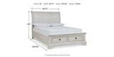 Robbinsdale Full Sleigh Storage Bed, Chest and Nightstand from Ashley - Luna Furniture
