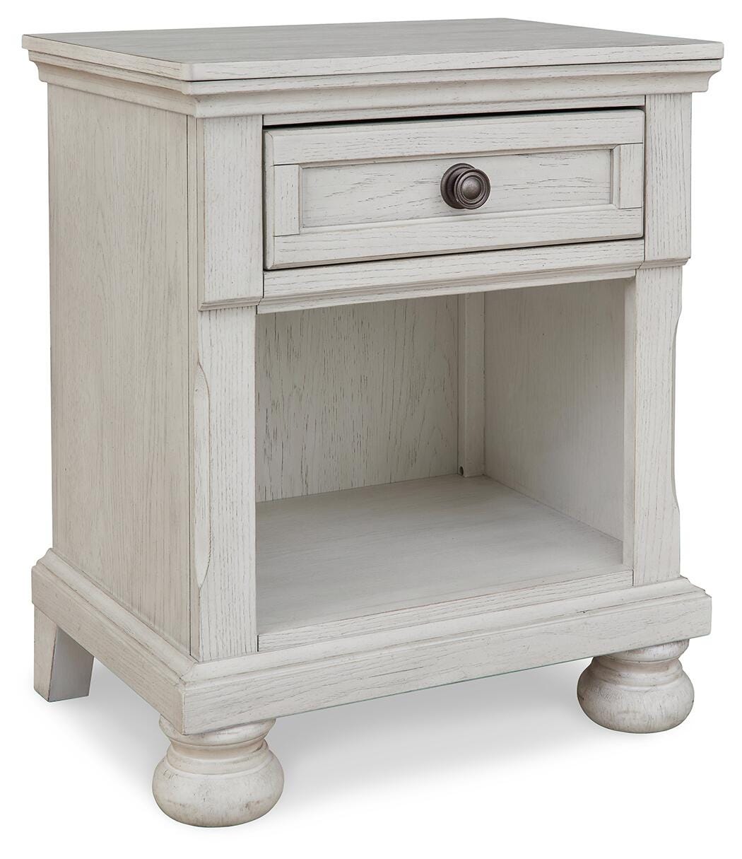 Robbinsdale Antique White Nightstand from Ashley Furniture - Luna Furniture