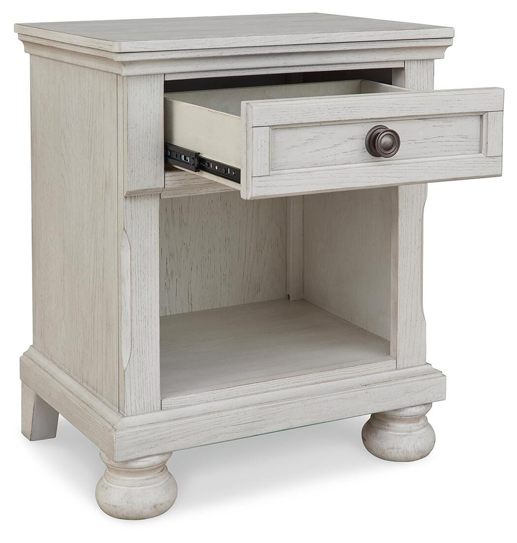 Robbinsdale Antique White Nightstand from Ashley Furniture - Luna Furniture