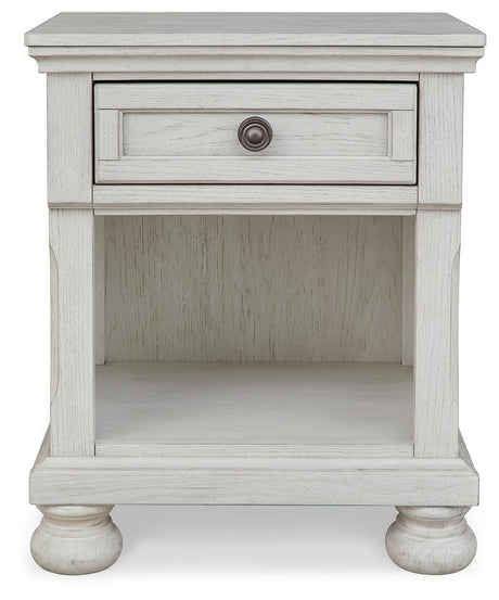 Robbinsdale Antique White Nightstand from Ashley Furniture - Luna Furniture