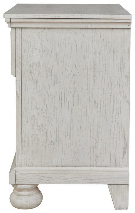 Robbinsdale Antique White Nightstand from Ashley Furniture - Luna Furniture