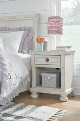 Robbinsdale Antique White Nightstand from Ashley Furniture - Luna Furniture