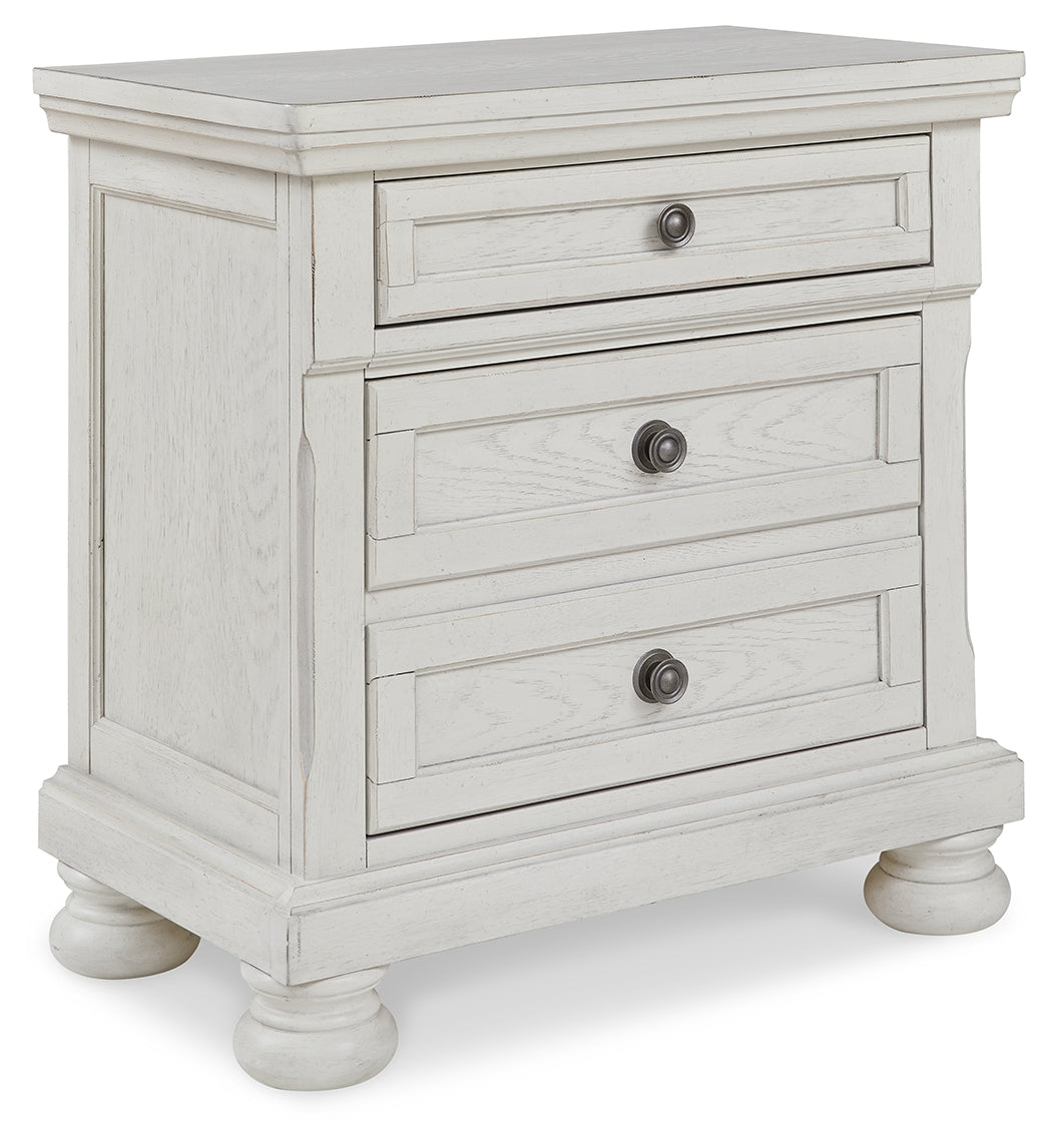 Robbinsdale Antique White Sleigh Storage Platform Bedroom Set from Ashley Furniture - Luna Furniture